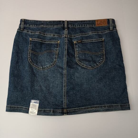Lee Women's Mid Rise Deep Blue Skort Mesh Interior Size 20 - Picture 6 of 6